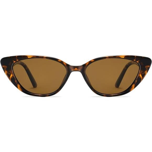 Small Retro Cat Eye Sunglasses Women Polarized UV Protection Driving Glasses - Picture 1 of 8
